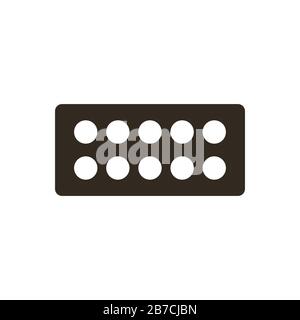 Virus pills tablets medical help icon vector Stock Vector