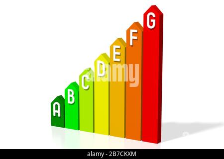 3D efficiency chart - arrows Stock Photo - Alamy