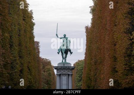 Monument à Lafayette equestrian statue in Paris, France, Europe Stock Photo