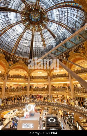 Galeries Lafayette luxury shopping department store in Paris, France Stock  Photo - Alamy