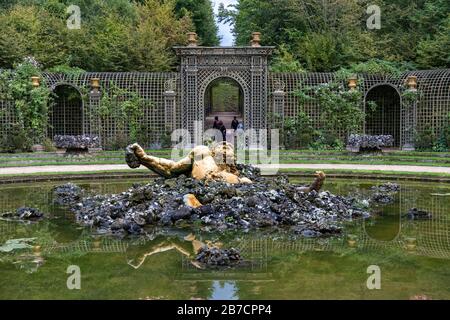 Grove of Enceladus at the gardens of the Versailles Palace, France Stock Photo