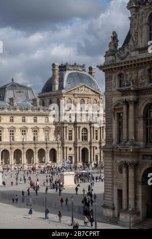 The Louvre Museum in Paris, France, Europe Stock Photo