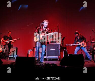 Rick Derringer performs during the Hippiefest 2011 tour stop at the Seminole Hard Rock Live Arena in Hollywood, Florida. Stock Photo