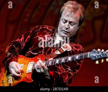 Rick Derringer performs during the Hippiefest 2011 tour stop at the Seminole Hard Rock Live Arena in Hollywood, Florida. Stock Photo