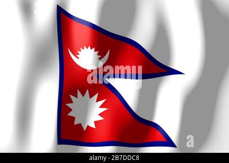 Nepal - flag Stock Photo