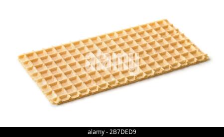 Singe wafer thin crispbread isolated on white Stock Photo