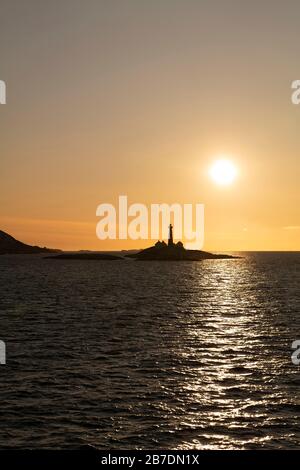 Lighthouse at Sunset Stock Photo - Alamy