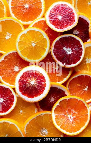 Citrus Fruits Wallpaper Stock Photo