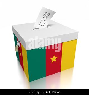 Voting in Cameroon Stock Photo