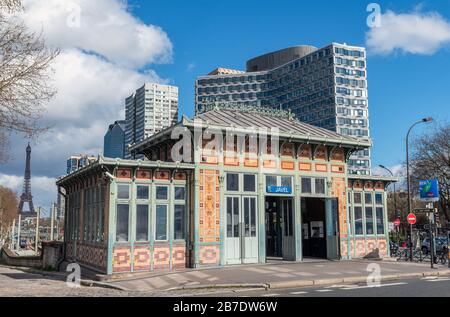 RER C station Javel in Paris Stock Photo