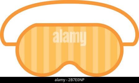 Home sleeping mask icon. Cartoon of Home sleeping mask vector icon for web design isolated on white background Stock Vector