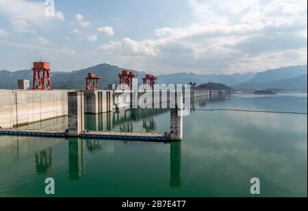 3 Gorges Dam, Yangtze River Stock Photo