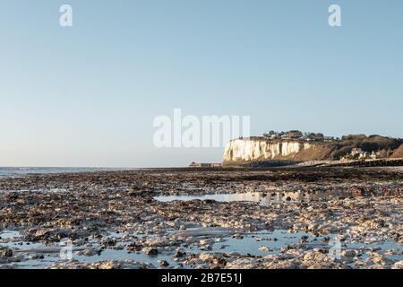 Kingsdown Bay & Beach nr Deal, Kent Stock Photo