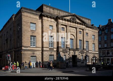High Court of Justiciary in the Lawnmarket, Edinburgh, Scotland, UK. Stock Photo