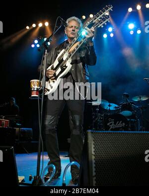 Don Felder, former lead guitarist with The Eagles, performs at the Seminole Hard Rock Live Arena in Hollywood, Florida. Stock Photo