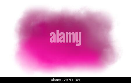 Digital drawing in purple and pink colors. Colorful paint spots isolated on white background. Abstract watercolor texture. Mixed media artwork Stock Photo