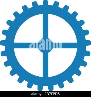 Cog gear graphic design template vector isolated illustration Stock Vector