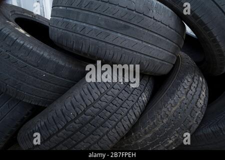 Back Alley photo from the small town of Foley, Alabama, USA. Stock Photo