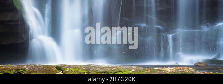 Stunning view of a beautiful waterfall on Shays Run at Blackwater Falls State Park in West Virginia Stock Photo