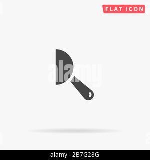 Treble flat vector icon. Glyph style sign. Simple hand drawn illustrations symbol for concept infographics, designs projects, UI and UX, website or mo Stock Vector