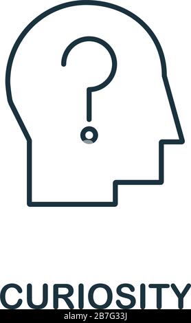 Brain discover icon outline vector. Key curiosity. Insight game Stock ...