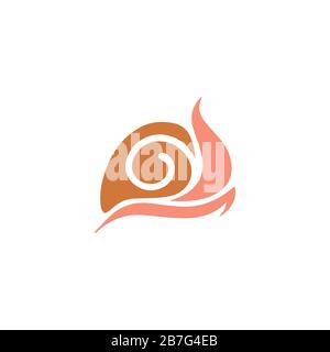 Snail Logo Vector design Template Stock Vector