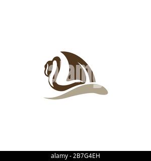 Snail Logo Vector design Template Stock Vector