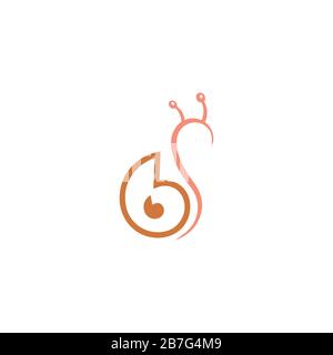 Snail Logo Vector design Template Stock Vector