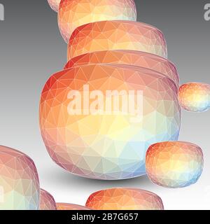 Textured geometric shape abstract  background Stock Vector
