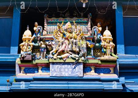 South Asia Sri Lanka Matale Sri Muthumariamman Thevasthanam Hindu Temple built 1874 Stock Photo