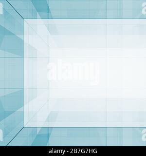 Abstract cubes. Concept view background 3D rendering Stock Photo