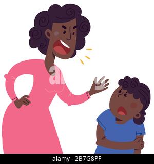 The concept of violence and abuse in the family Stock Vector