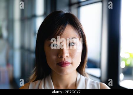 Front view of an Asian women Stock Photo
