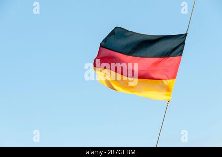 The German flag. Stock Photo