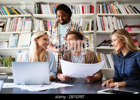 Business people designer architects teamwork brainstorming planning meeting concept Stock Photo