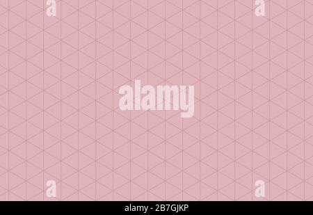 Ruled paper with a isometric geometric grid Stock Vector