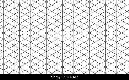 Ruled paper with a isometric geometric grid Stock Vector