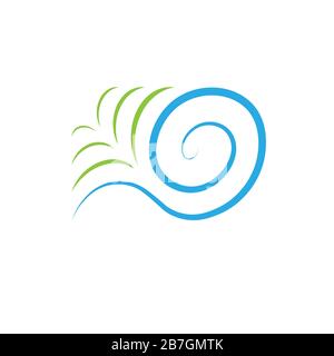 Wave looking like a tropic shell. Digital art. Colorful vector illustration on white background can be used in greeting cards, posters, flyers, banners, logos, branding etc. EPS10 Stock Vector