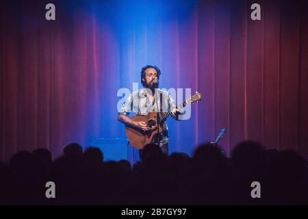 Copenhaegn, Denmark. 11th, November 2014. The American singer, songwriter and folk musician Samuel Beam goes under the recording name Iron & Wine and here performs a live concert at VEGA in Copenhagen. (Photo credit: Gonzales Photo - Rod Clemen). Stock Photo