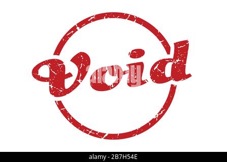 void sign. void round vintage grunge stamp. void Stock Vector