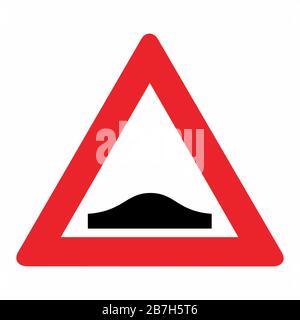 Bump traffic sign Stock Vector