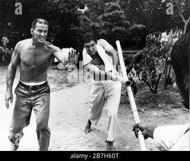 Sean Connery As James Bond 007 Training Rehearsing Ninja Fighting During Location Filming Of You Only Live Twice 1967 Director Lewis Gilbert Novel Ian Fleming Screenplay Roald Dahl Producers Harry Saltzman