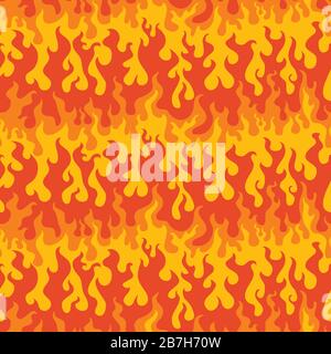 abstract fire seamless pattern Stock Vector