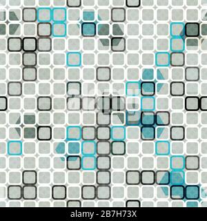 abstract blue cells seamless Stock Vector