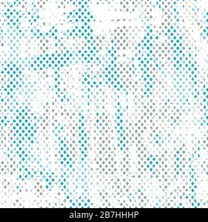blue grunge seamless pattern Stock Vector