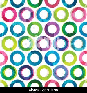 colored circles seamless pattern Stock Vector