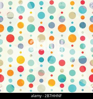 colored circle seamless pattern Stock Vector