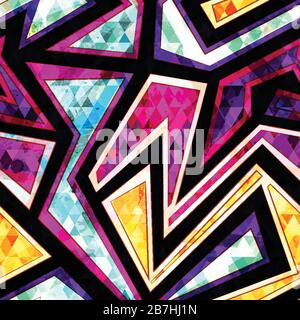 diamond geometric seamless pattern Stock Vector