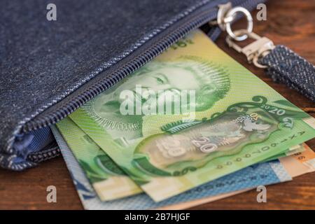 New Zealand 20 dollar banknote Stock Photo