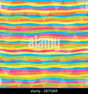 rainbow lines seamless pattern Stock Vector